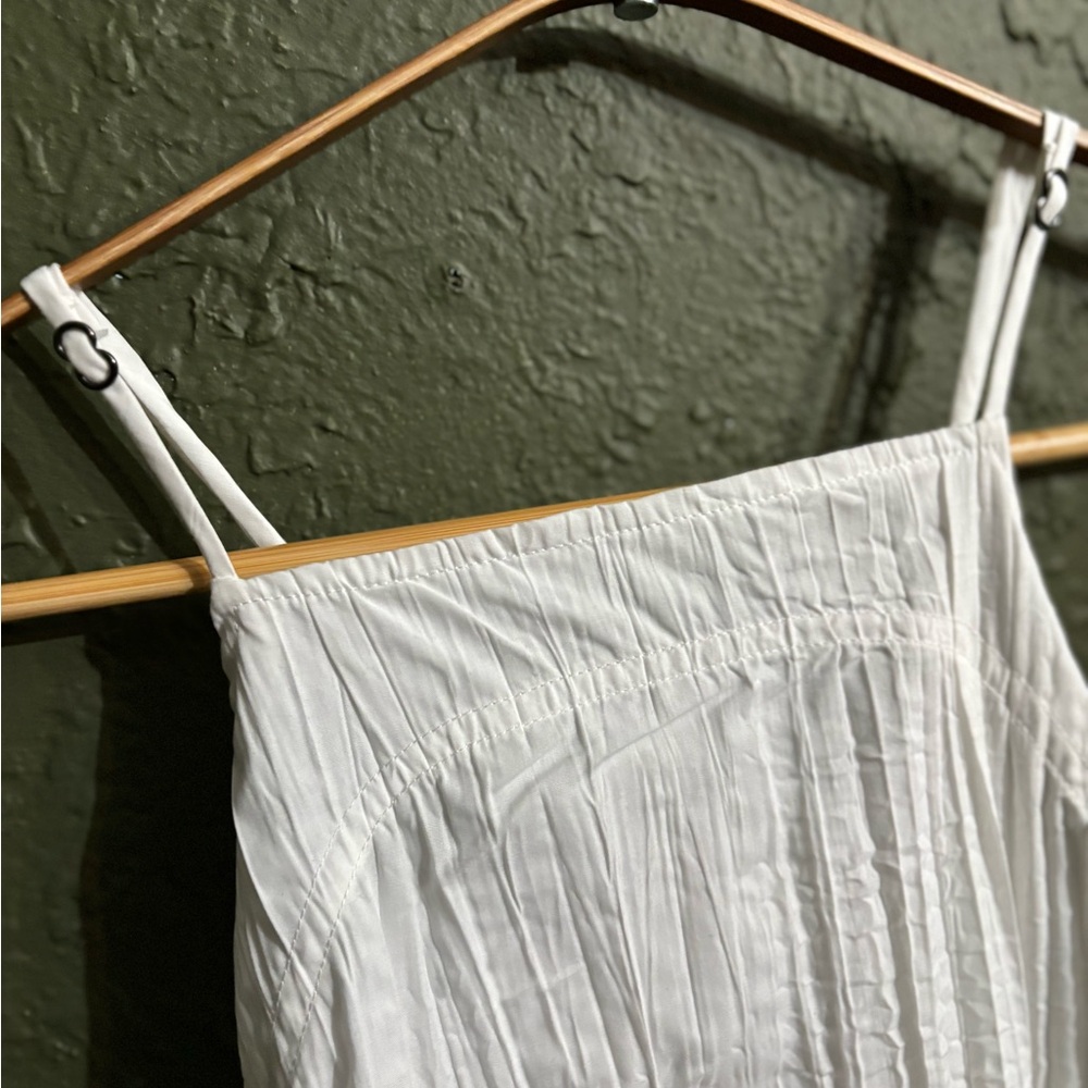 Urban Outfitters Crinkle White Sleeveless Dress - Picture 10 of 15